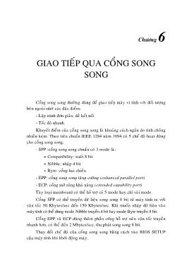 Giáo trình Đo lường và điều khiển bằng máy tính - Chương 6: Giao tiếp qua cổng song song