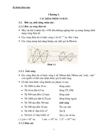 Bài giảng Kỹ thuật chiếu sáng đô thị - Chương 1: Các khái niệm cơ bản