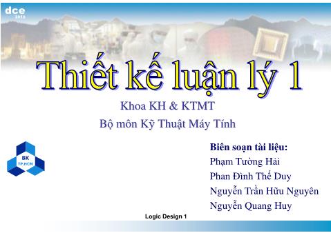 Bài giảng Thiết kế luận lý - Chương 4: Linh kiện mạch tuần từ