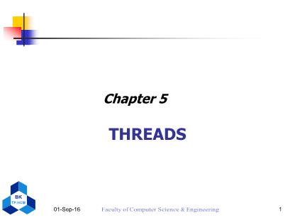 Computer Operating System - Lecture 5: Thread - Nguyen Thanh Son