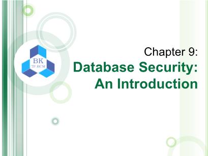 Database Systems - Chapter 9: Emerging DB Technologies & Applications - Trương Quỳnh Chi
