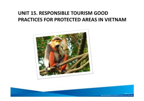 Đề tài Responsible tourism good practices for protected areas in Vietnam