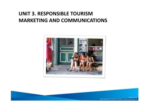 Đề tài Responsible tourism marketing and communication