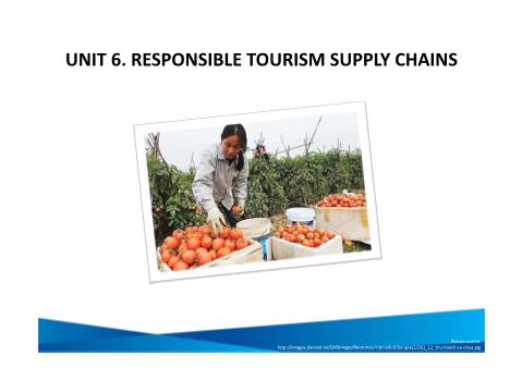 Đề tài Responsible tourism supply chains picture source